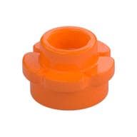 Plant, Flower, Plate Round 1 x 1 with 5 Petals em Laranja