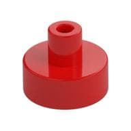 Tile Special Round 1 x 1 with Hollow Bar em Vermelho
