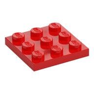 Plate 3 x 3 em Vermelho