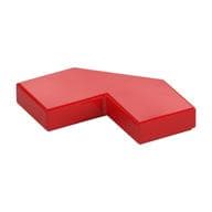Tile Special 2 x 2 Corner with Cut Corner - Facet em Vermelho