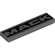 Tile 1 x 4 With MACK Print