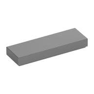 Tile 1 x 3 em Prata metálico