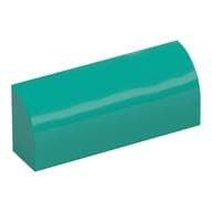 Brick Curved 1 x 4 x 1 1/3 No Studs em Turquesa escuro