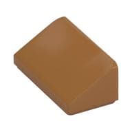 Brick Sloped 30° 1 x 2 x 2/3 em Nougat médio