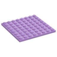 Plate 8 x 8 em Lavanda médio