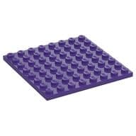 Plate 8 x 8 em Roxo escuro