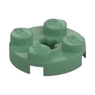 Plate Round 2 x 2 with Axle Hole Type 1 (+ Opening) em Verde areia