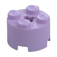 Brick Round 2 x 2 with Axle Hole em Lavanda