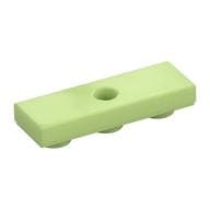 Tile Special 1 x 3 Inverted with Center Hole em Verde amarelado