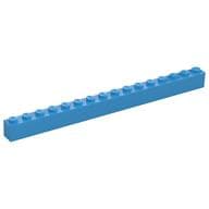 Brick 1 x 16 em Celeste escuro