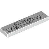 Tile 1 x 4 with Bugatti Chiron Serial Number