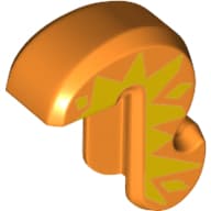 Animal Body Part, Cat Tail with Yellow Pattern Print
