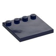 Plate Special 4 x 4, Studs on One Edge Plain] em Azul escuro