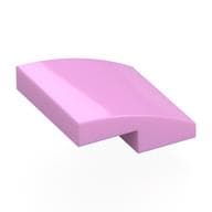 Brick Curved 2 x 2 x 2/3 em Rosa vivo