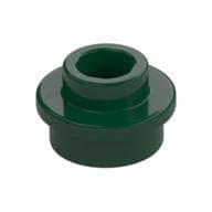 Plate Round 1 x 1 with Open Stud em Verde escuro