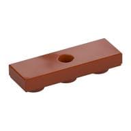 Tile Special 1 x 3 Inverted with Center Hole em Laranja escuro