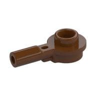 Plate Special Round 1 x 1 with Hollow Stud and Horizontal Bar 1L em Marrom avermelhado
