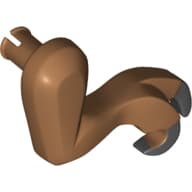 Animal Body Part, Dinosaur, Tyrannosaurus Rex Arm / Leg, Right, Small, Black Claws Print em Nougat médio
