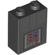 Brick 1 x 2 x 2 with Darth Vader Control Panel Print