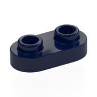 Plate Special 1 x 2 Rounded with 2 Open Studs em Azul escuro