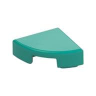 Tile Round 1 x 1 Quarter em Turquesa escuro