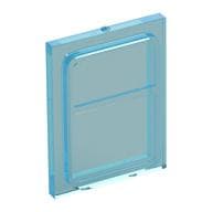 Glass for Train Door Lip On All Sides em Azul claro translúcido