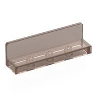 Panel 1 x 4 x 1 with Rounded Corners [Thin Wall] em Marrom translúcido