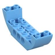 Brick Curved Inverted 2 x 8 x 2 Double em Azul vivo claro