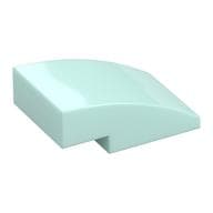 Brick Curved 3 x 2 No Studs em Água-marinha claro