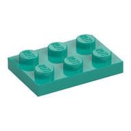 Plate 2 x 3 em Turquesa escuro