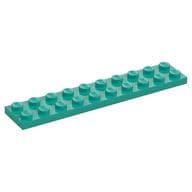 Plate 2 x 10 em Turquesa escuro