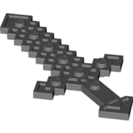 Large Figure Weapon Sword, Pixelated