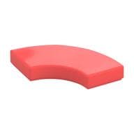 Tile 2 x 2 Curved, Macaroni em Coral