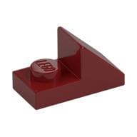 Brick Sloped 45° 2 x 1 with 2/3 Cutout [New Version] em Vermelho escuro