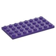 Plate 4 x 8 em Roxo escuro