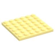Plate 6 x 6 em Amarelo vivo claro