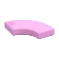 Tile 2 x 2 Curved, Macaroni em Rosa vivo