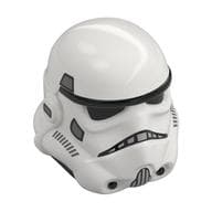 Helmet Stormtrooper Dual Molded, Black with Dark Bluish Gray and White Markings, Black Squares on Back Print