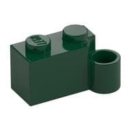 Hinge Brick 1 x 4 [Lower] em Verde escuro