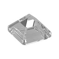 Brick Sloped 45° 1 x 1 x 2/3 Quadruple Convex [Pyramid] em Transparente