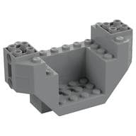 Wedge Brick Special 4 x 10 x 4 with 3 x 4 Recessed and Pin Holes- Plane Bottom