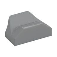 Brick Wedged, Curved 1 x 2 x 2/3 No Studs, Wing End em Cinza azulado claro