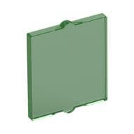 Glass for Window 1 x 2 x 2 Flat em Verde translúcido