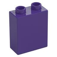 Duplo Brick 1 x 2 x 2 with Bottom Tube em Roxo escuro