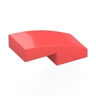 Brick Curved 2 x 1 No Studs [1/2 Bow] em Coral