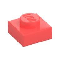 Plate 1 x 1 em Coral