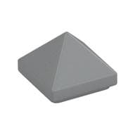 Brick Sloped 45° 1 x 1 x 2/3 Quadruple Convex [Pyramid] em Cinza azulado claro