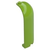 Panel 3 x 3 x 6 Corner Convex with Curved Top em Verde-limão