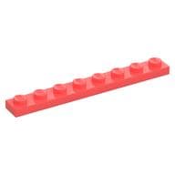 Plate 1 x 8 em Coral