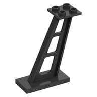 Support 2 x 4 x 5 Stanchion Inclined [5mm wide posts] em Titânio perolado